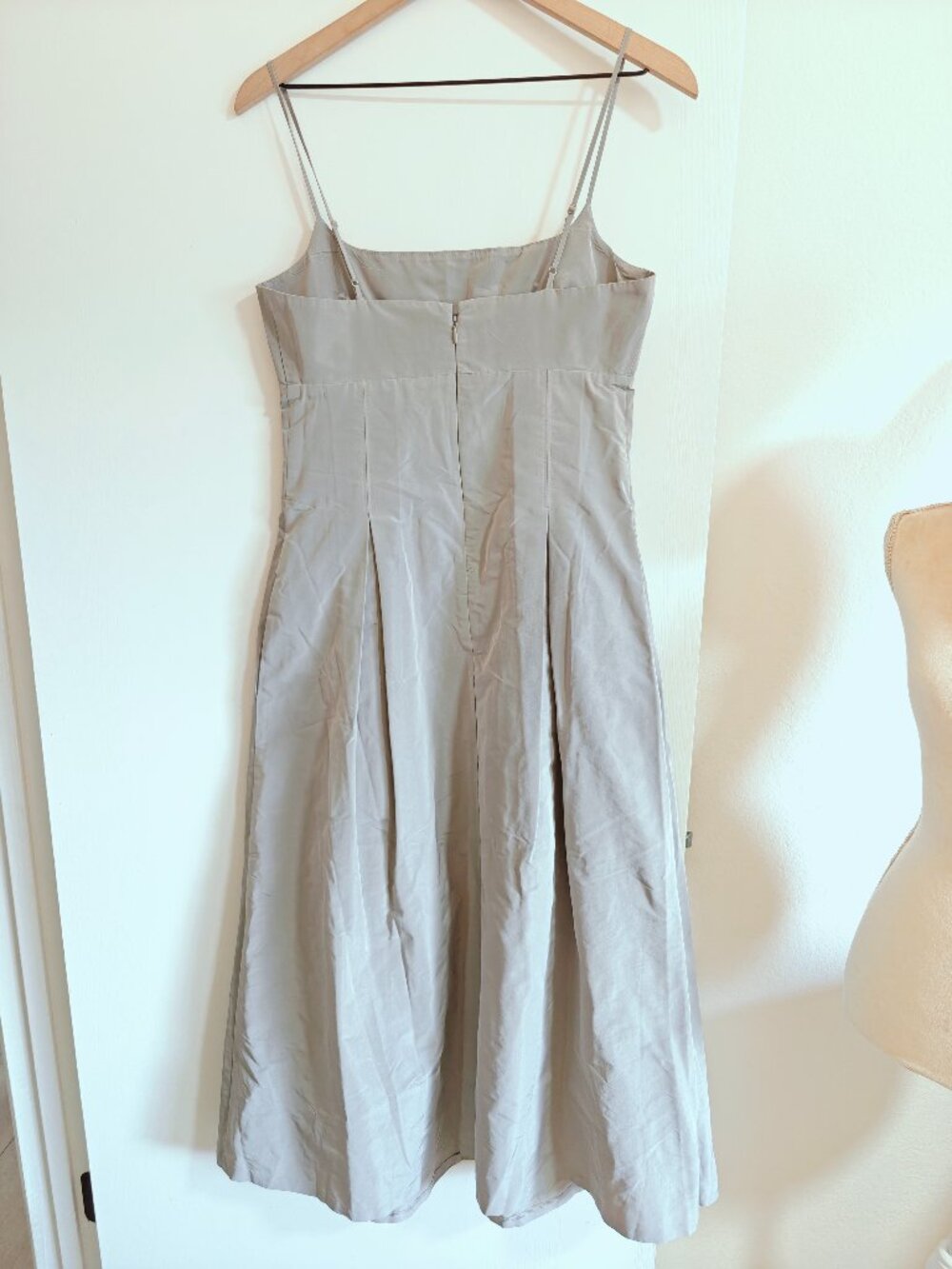 NWT J. Crew Collection Pleated Evening Dress in Taffeta Grey - Picture 7 of 11